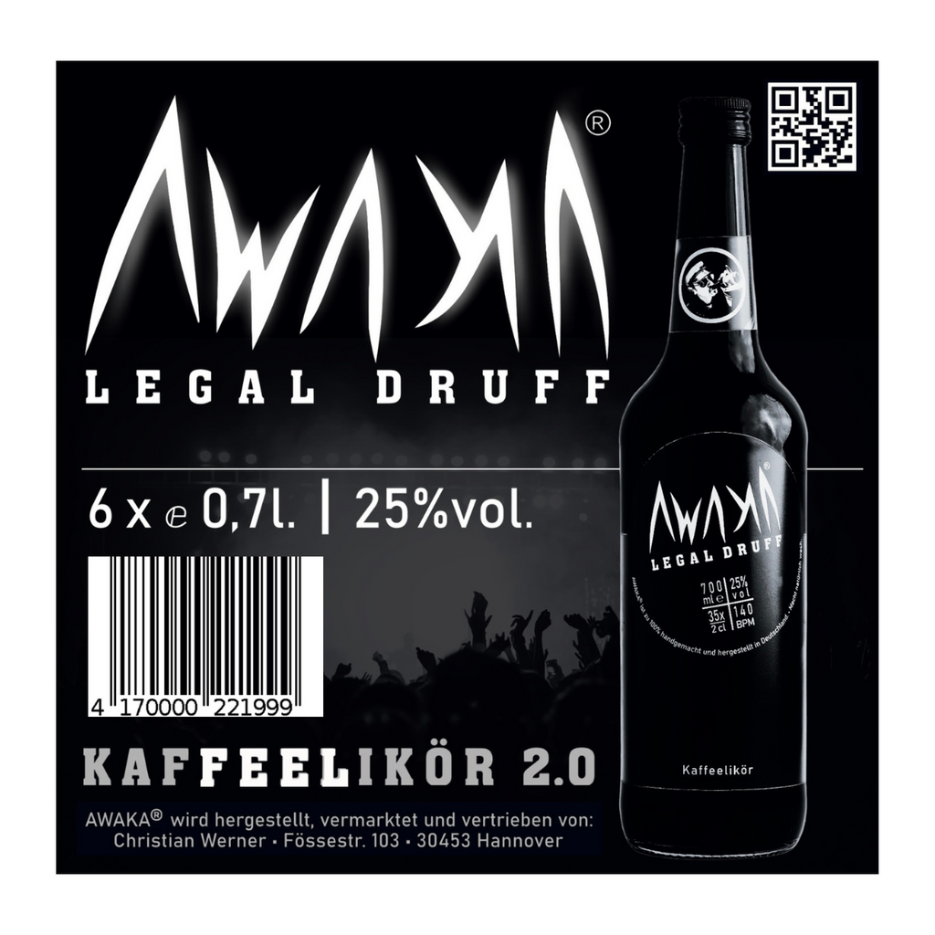 Awaka 700 ml. Barflasche 6er Set
