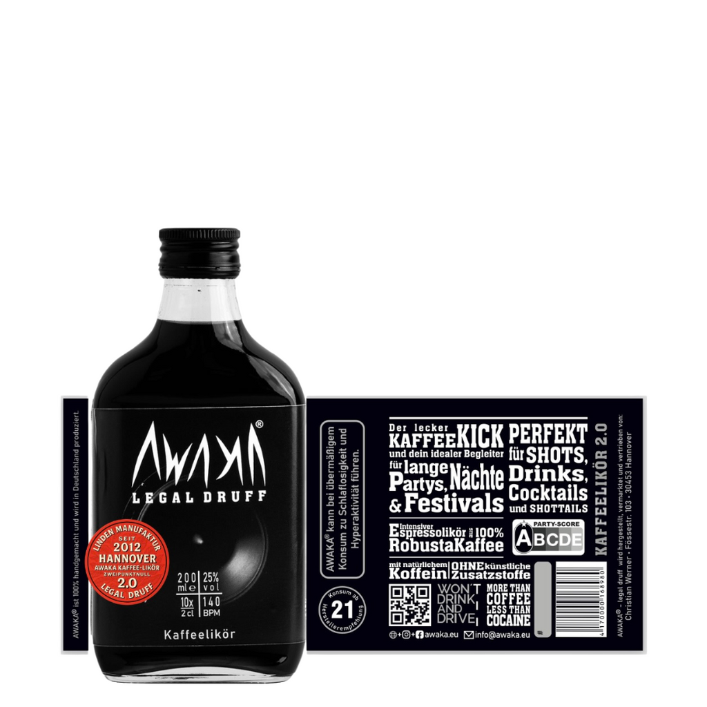 Awaka 200 ml. Schmuggel- und Taschenflasche