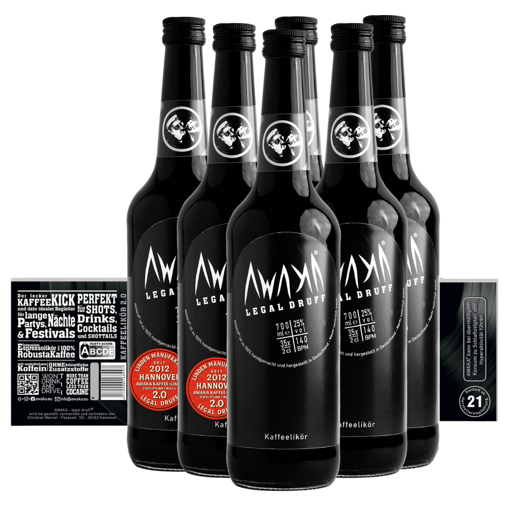 Awaka 700 ml. Barflasche 6er Set